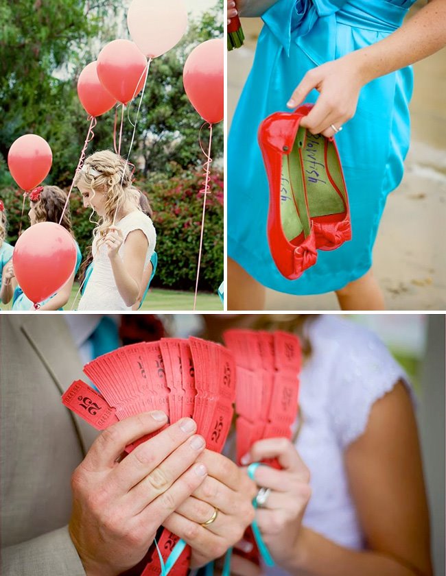 carnival wedding photos balloons