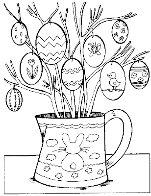 Easter Coloring Pages Print on Print This Page