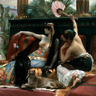 "Cleopatra testing poisons on condemned prisoners"