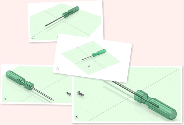 View Rendering Allen Screwdriver