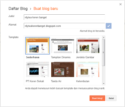 Cara Membuat Blog di Blogger