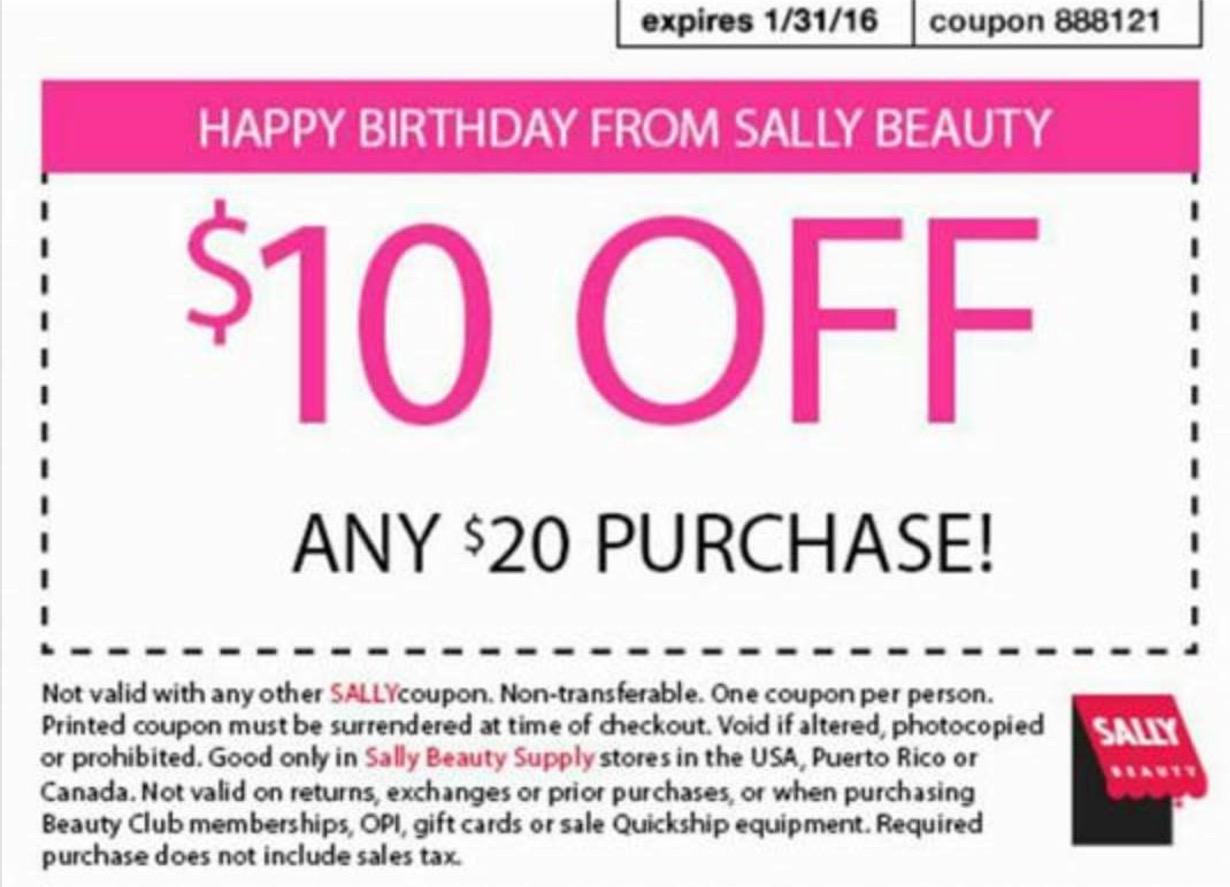 January 2016 Sally's Coupon! | The TraceFace Philes ...