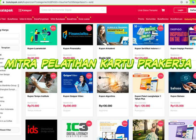 Mitra Pelatihan Kartu Prakerja