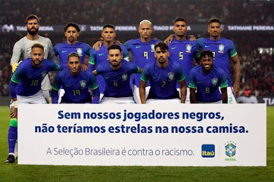 CBF repudia mais um ato de racismo contra Brasil Foto CBF