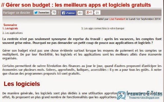 Le site du jour : les meilleurs applications et logiciels gratuits pour gérer son budget