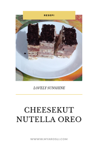 Resepi Cheesekut Nutella Oreo