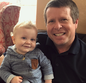 Henry Seewald with Grandpa Jim Bob Duggar