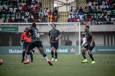 Puyol and Okocha Play An Unmissable Match in Uyo