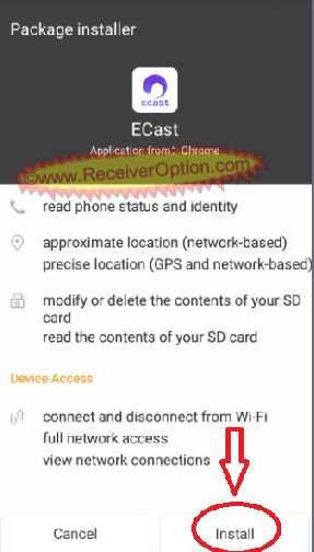HOW TO CONNECT ECAST BOX HD RECEIVER WITH YOUR MOBILE
