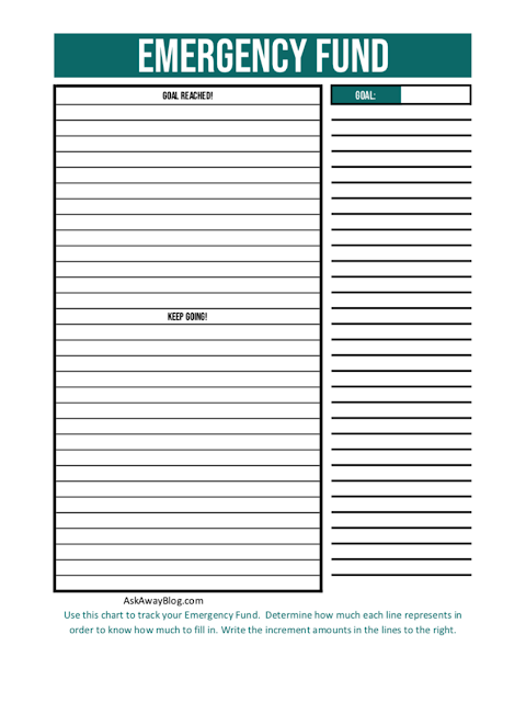 free printable emergency fund tracker