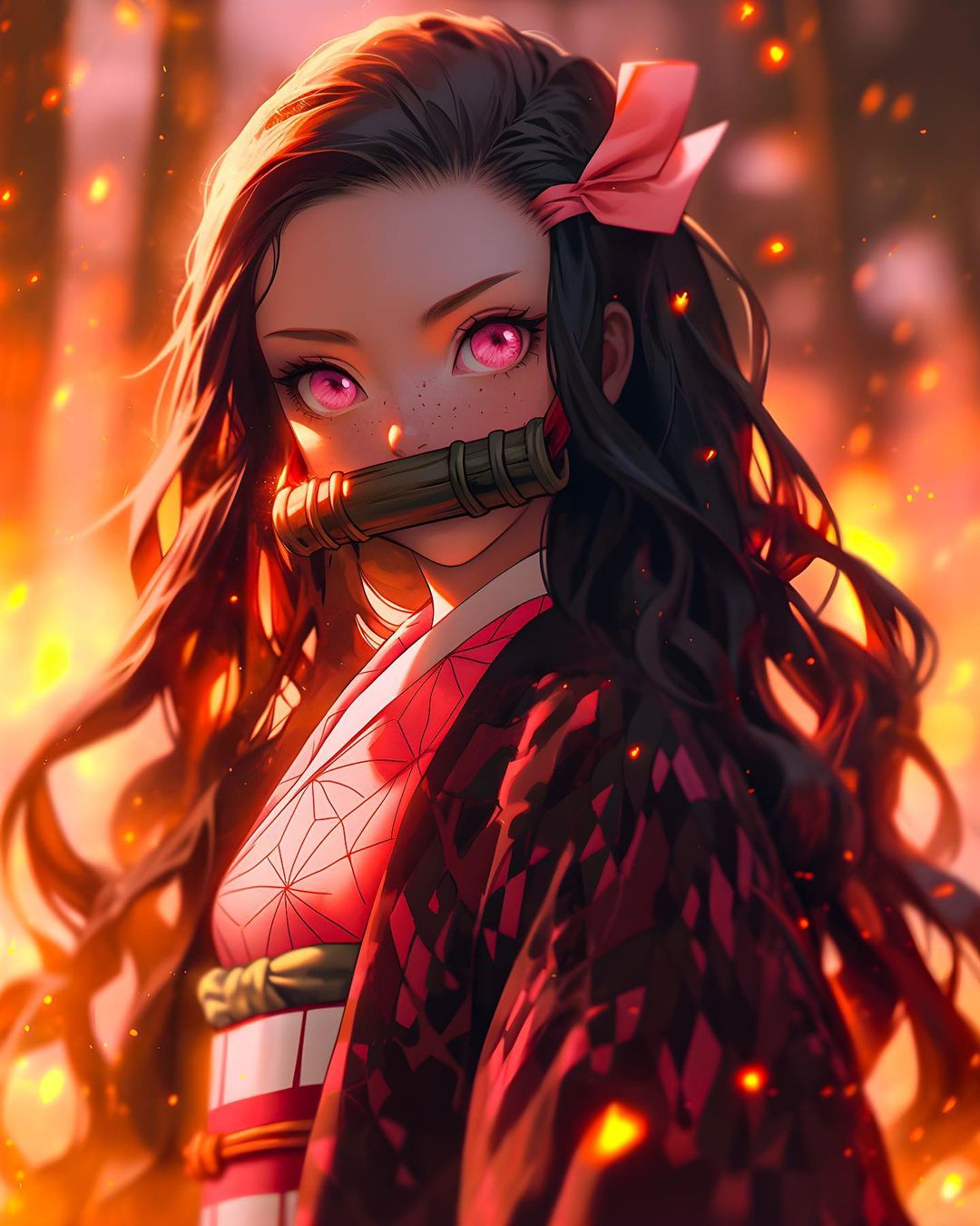 AI Generated Artwork Demon Slayer : Kimetsu No Yaiba Anime Fanart