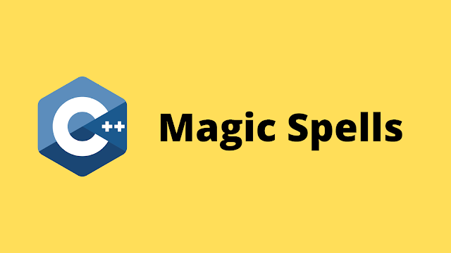 HackerRank Magic Spells solution in c++ programming