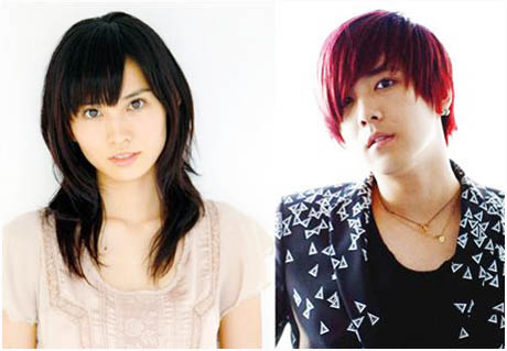 Ichikawa Yui and Lee Hong Ki from FT Island right 