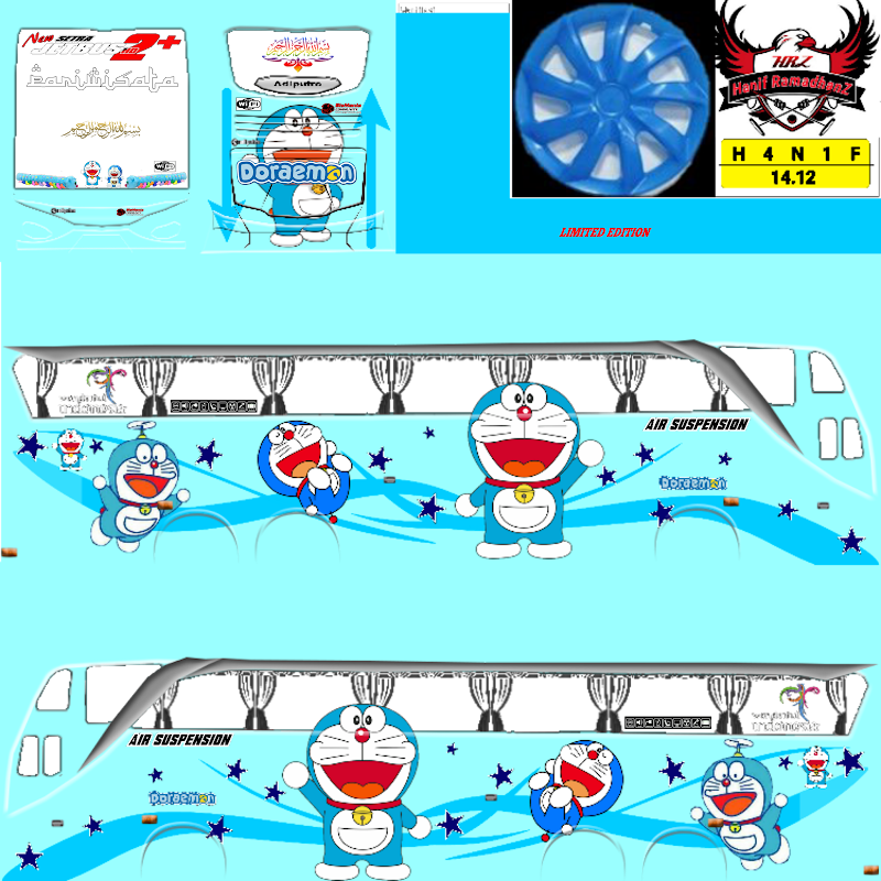 53+ Stiker Bus Simulator Doraemon