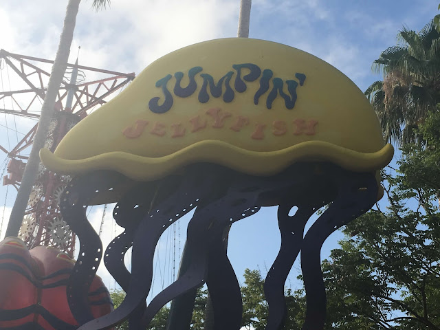 Jumpin Jellyfish Ride Entrance Sign Paradise Gardens Park Disney California Adventure