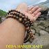  Tasbih Budha Japamala GAHARU ZEBRA Grad A 108 Biji 8 m by IMDA Handicraft