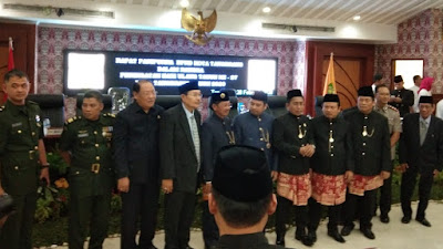 Rapat Sidang Paripurna DPRD Kota Tangerang dalam rangka Peringatan Hari Ulang Tahun Ke-27 di acara hari Puncaknya di tahun 2020