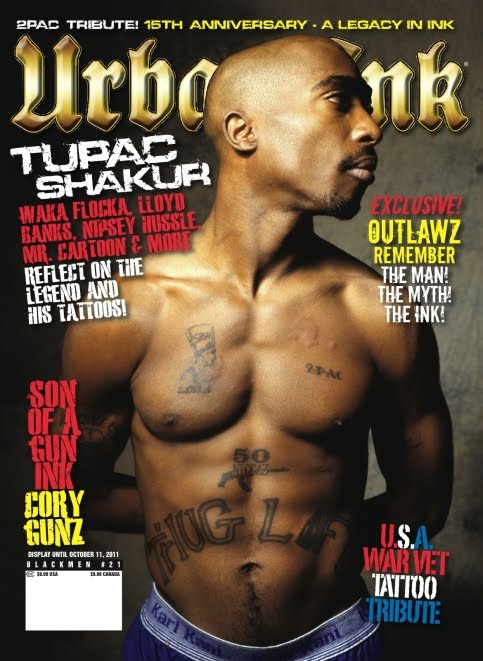 Tupac His Tattoos'Urban Ink' Magazine Pics 