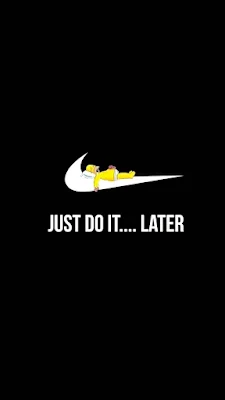 Just Do it Later Homer iPhone Wallpaper