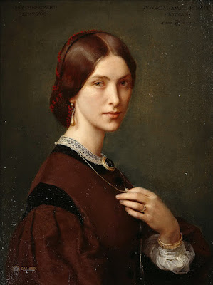 Theodor Grosse - Portrait of Mrs Agnes Jordan