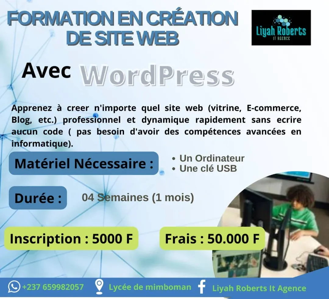 Formation en création de site web avec wordpress