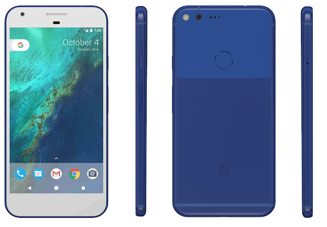 Here are Pixel and Pixel XL in blue and silver color