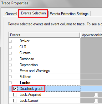 sql profiler trace deadlock