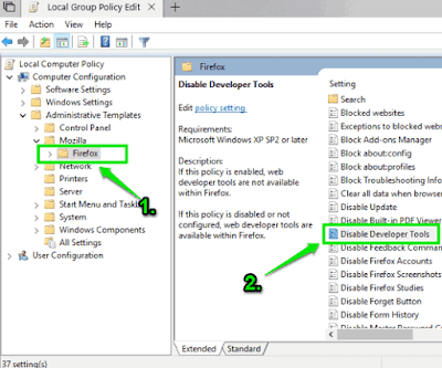 Tutorial ini menjelaskan cara menonaktifkan developer tools di Firefox via Group Policy Wi Cara menonaktifkan developer tools di Firefox via Group Policy Windows