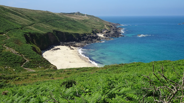 Portheras Cove on the South West Coast Path taken on my Land's End to John O'Groats walk 2018