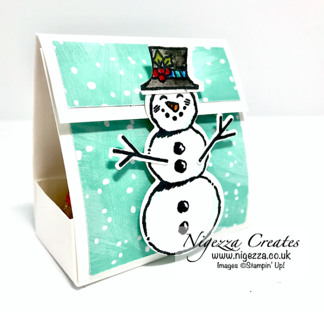 Nigezza Creates with Stampin' Up! Snowman Season Chocolate treat holder