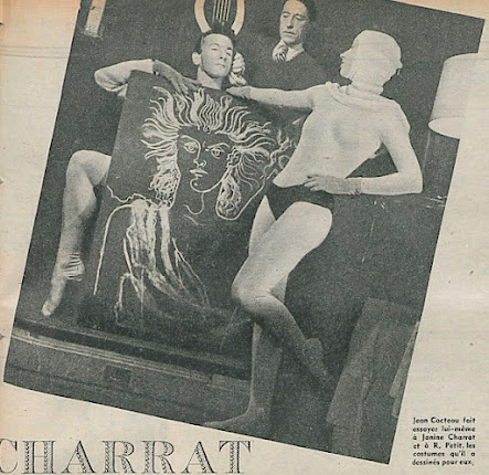 J. Cocteau, R. Petit et J. Charrat (Globe, 31 mai 1945 )