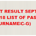 September 2018 LET Result - Secondary Level (C-G)