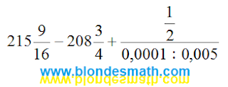 Пример на смешанные дроби. Математика для блондинок.