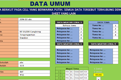 Download Aplikasi Raport Kurikulum 2013 Revisi 2017 Terbaru Jenjang SD Untuk Semua Kelas Dua Semester (Ganjil dan Genap)