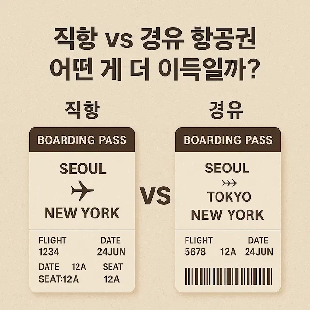 직항과 경유 항공권, 뭐가 더 이득일까