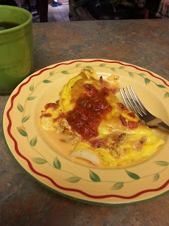 Spicy tomato and Veggie Omelet