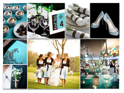 Wedding Theme Wednesdays Brown and Blue I LOVE this inspiration board