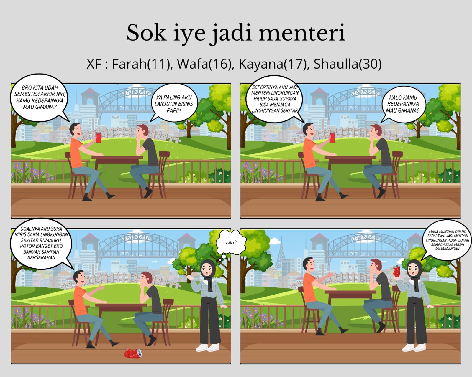 Komik Anekdot " Sok Iye Jadi Menteri"