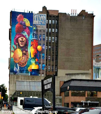 Five Below Wall Mural Street Art in Philadelphia Pennsylvania 