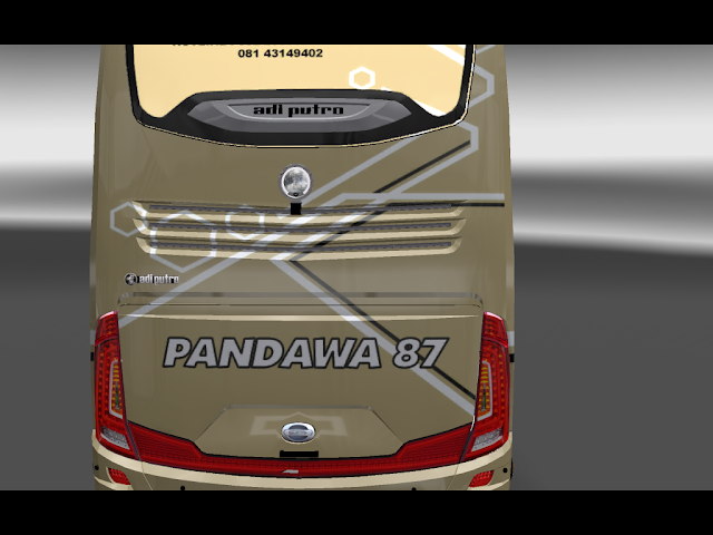 Mod ets2 bus SHD adiputro Pandawa 87 mod SHD adiputro Pandawa 87 mod