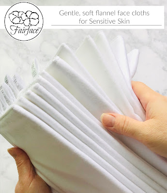 soft flannel washcloths gentle for washing sensitive skin