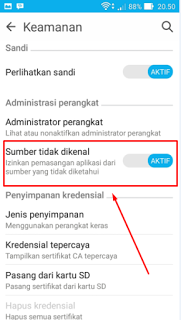 cara mengatasi sumber tak dikenal xiaomi