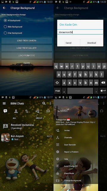 BBM Mod Transparan + Kode Background Versi 3.3.6.51 Apk 