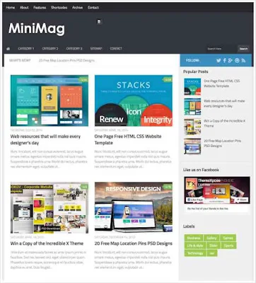 Mini bag free Blogger Template