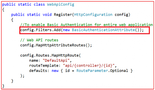 Configuring Web API Basic Authentication