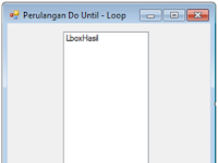 Aplikasi Perulangan Do Until – Loop dengan Visual Basic 2008
