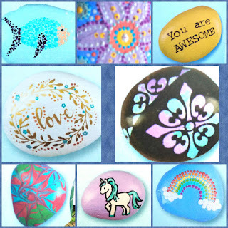 Rock Painting For Beginners collage 1