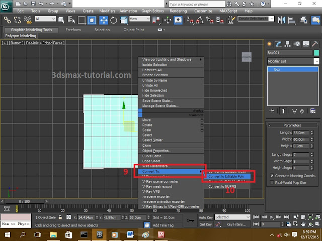 Cara membuat kursi di 3d max