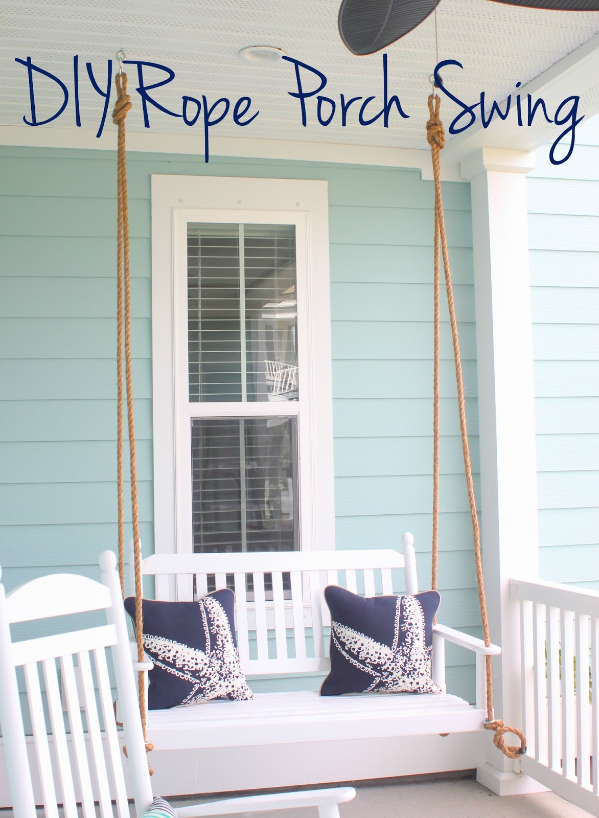 borrowed heaven: DIY Rope Porch Swing