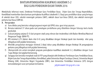 persyaratan beasiswa s2 guru SD Kemdikbud